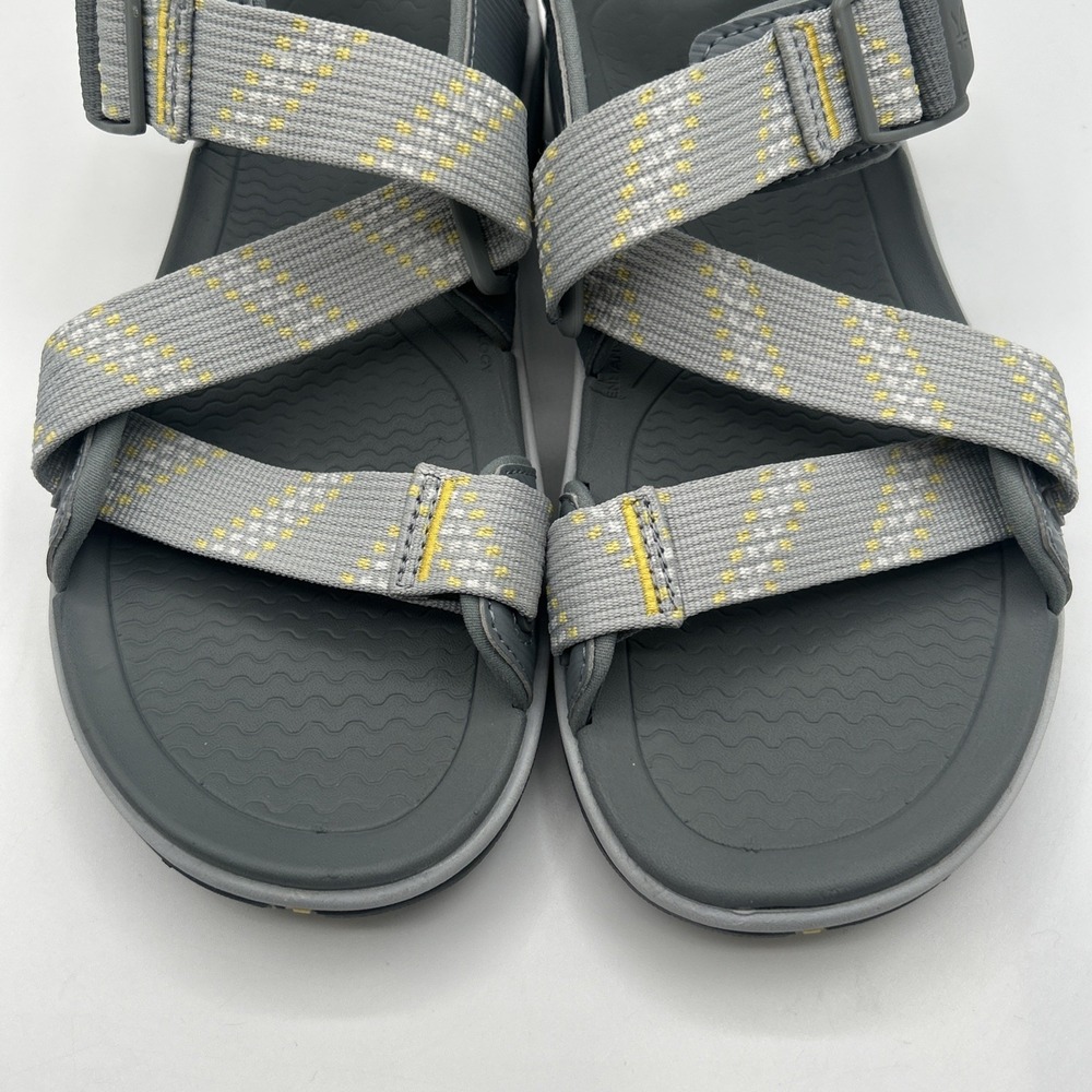 NEW Kuru Women's Current Sandal, Gray, Soft Yellow,Walking,Hiking, SZ: 8 M, NWOB - Picture 12 of 15